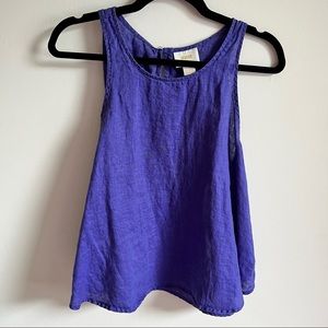 Maeve Linen Swing Tank Tops Size L (2 Tops)
